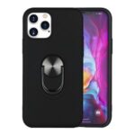 Detachable PC + TPU with Finger Ring Kickstand Shell for iPhone 12 Pro Max 6.7 inch – Black