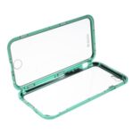 Double-sided Tempered Glass + Magnetic Adsorption Metal Frame Protection Phone Cover for iPhone 6/6s 4.7-inch – Green