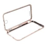Double-sided Tempered Glass + Magnetic Adsorption Metal Frame Protection Phone Cover for iPhone 6/6s 4.7-inch – Gold