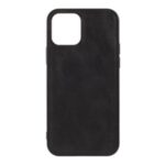 X-LEVEL Vintage Style PU Leather Coated TPU Cell Phone Case for iPhone 12 Pro Max 6.7 inch – Black