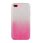 Gradient Color Glittery Powder PC+TPU Hybrid Case for iPhone 8 Plus/7 Plus 5.5 inch – Pink