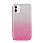 Gradient Color Glittery Powder PC+TPU Combo Case for iPhone 11 6.1 inch – Pink