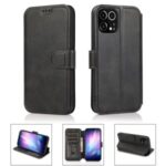 Retro Style Leather Wallet Stand Phone Case Cover for iPhone 12 Pro Max 6.7-inch – Black