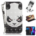 Light Spot Decor Stylish Printing Wallet Case Stand Leather Cover for iPhone 12 Max/Pro 6.1 inch – Panda