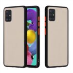 Matte Skin Drop-proof PC + TPU Hybrid Shell for Samsung Galaxy A51 SM-A515 – Black