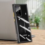 USAMS Crystal Clear PC + TPU Hybrid Phone Case for Samsung Galaxy Note20 Ultra/Note20 Ultra 5G – Black