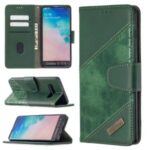 Crocodile Skin Assorted Color Style Leather Wallet Case for Samsung Galaxy S10 Plus – Green