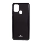 MERCURY GOOSPERY Flash Powder TPU Back Case Protective Soft Cover for Samsung Galaxy A21s – Black