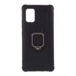 Finger Ring Kickstand TPU Phone Case for Samsung Galaxy A71 5G SM-A716 – Black