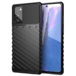 Thunder Series Twill Texture TPU Mobile Phone Cover for Samsung Galaxy Note 20/Note 20 5G – Black