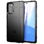 Anti-shock Square Grid Texture Thicken TPU Back Case for Samsung Galaxy Note 20/Note 20 5G – Black