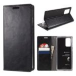 MERCURY GOOSPERY Blue Moon Wallet Leather Shell for Samsung Galaxy Note 20/Note 20 5G – Black