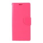 MERCURY GOOSPERY Bravo Diary Leather Wallet Case for Samsung Galaxy Note20 Ultra/Note20 Ultra 5G – Rose