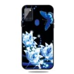 Pattern Printing Matte TPU Cell Phone Case for Samsung Galaxy A21s – Luminous Flower