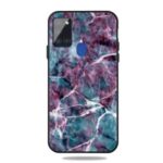 Pattern Printing Matte TPU Cell Phone Case for Samsung Galaxy A21s – Marble Texture