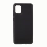Carbon Fiber Texture TPU Shell for Samsung Galaxy A31 – Black