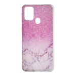Pattern Printing Style Clear TPU Phone Shell for Samsung Galaxy M31 – Marble Pattern