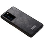 SULADA PU Leather Coated TPU Phone Case for Samsung Galaxy Note 20/Note 20 5G – Black