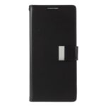 MERCURY GOOSPERY Rich Diary Leather Wallet Protection Case for Samsung Galaxy Note 20 5G / Galaxy Note 20 – Black