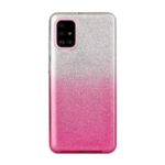 Gradient Color Glittery Powder PC+TPU Combo Case for Samsung Galaxy A71 SM-A715 – Pink