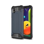 Armor Guard Hybrid PC + TPU Phone Case for Samsung Galaxy A01 Core – Dark Blue
