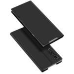 DUX DUCIS Skin Pro Series Stand Leather Card Holder Cover for LG Velvet – Black