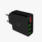 MCDODO CH-503 MDD HKL-USB32 Wall Charger 3 USB Ports Charging Plug Adapter EU Plug with Digital Display – Black