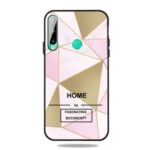 Fashion Marble Patterned Matte Black TPU Cover for Huawei P40 lite E/Y7p/Honor 9C – Style A