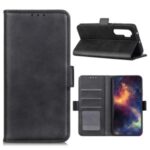 Magnetic Clasp Wallet PU Leather Protective Shell for Huawei Maimang 9 – Black