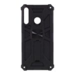Kickstand Armor Dropproof PC TPU Combo Case with Magnetic Metal Sheet for Huawei Y7p/P40 lite E – Black