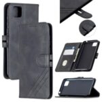 Leather with Wallet Stand Phone Case Shell for Huawei Y5p – Black