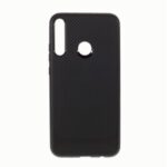 Carbon Fiber Skin TPU Protective Shell for Huawei P40 lite E/Y7p – Black