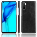 Litchi Skin Leather Coated PC Shell for Huawei Mate 40 Lite/Maimang 9 – Black