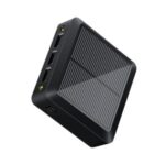10000mAh 3 USB Ports Mini Solar Power Bank with Type-C + Micro USB Dual Input – Black