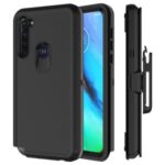 Detachable Shockproof Anti-fall Dust-proof PC + TPU Protective Case with Belt Clip for Motorola Moto G Stylus – All Black