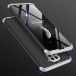 GKK Detachable 3-Piece Matte Hard PC Shell for Xiaomi Redmi Note 9 – Silver / Black