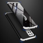 GKK Detachable 3-Piece Matte Hard Plastic Case for Xiaomi Mi 10 Lite 5G – Silver / Black