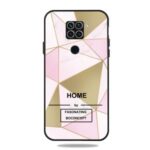 Marble Pattern Matte Black TPU Cover for Xiaomi Redmi Note 9 – Style A