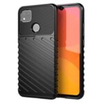 Thunder Series Twill Texture TPU Phone Cover for Xiaomi Redmi 9C – Black