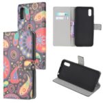 Pattern Printing Magnetic Leather Stand Case for Xiaomi Redmi 9A – Paisley Flowers