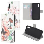 Pattern Printing Magnetic Leather Stand Case for Xiaomi Redmi 9A – Butterfly Circles