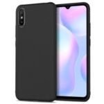 LENUO Twill Texture TPU Back Protector Cover for Xiaomi Redmi 9A – Black