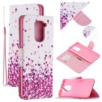 Pattern Printing Wallet Leather Stand Case for Xiaomi Redmi Note 9 – Hearts