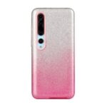 Gradient Color Glittery Powder PC+TPU Hybrid Back Case for Xiaomi Mi 10/Mi 10 Pro – Pink