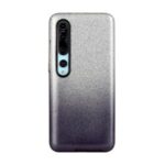 Gradient Color Glittery Powder PC+TPU Hybrid Back Case for Xiaomi Mi 10/Mi 10 Pro – Black