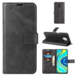 Protective Flip Shell Wallet Leather Stand Case for Xiaomi Redmi Note 9S/9 Pro Max/9 Pro – Black