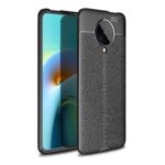 Litchi Skin TPU Cell Phone Shell for Xiaomi Redmi K30 Ultra – Black