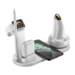 WS7 6 in 1 Multifunction Wireless Charger with Table Lamp for Apple Watch/Pencil/Airpods/Mobile Phones – White