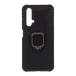 Finger Ring Kickstand Anti-drop TPU Protective Cover for Realme X50 5G – Black
