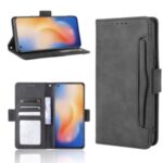 Wallet Stand Flip Leather Protective Case for Vivo X50 – Black